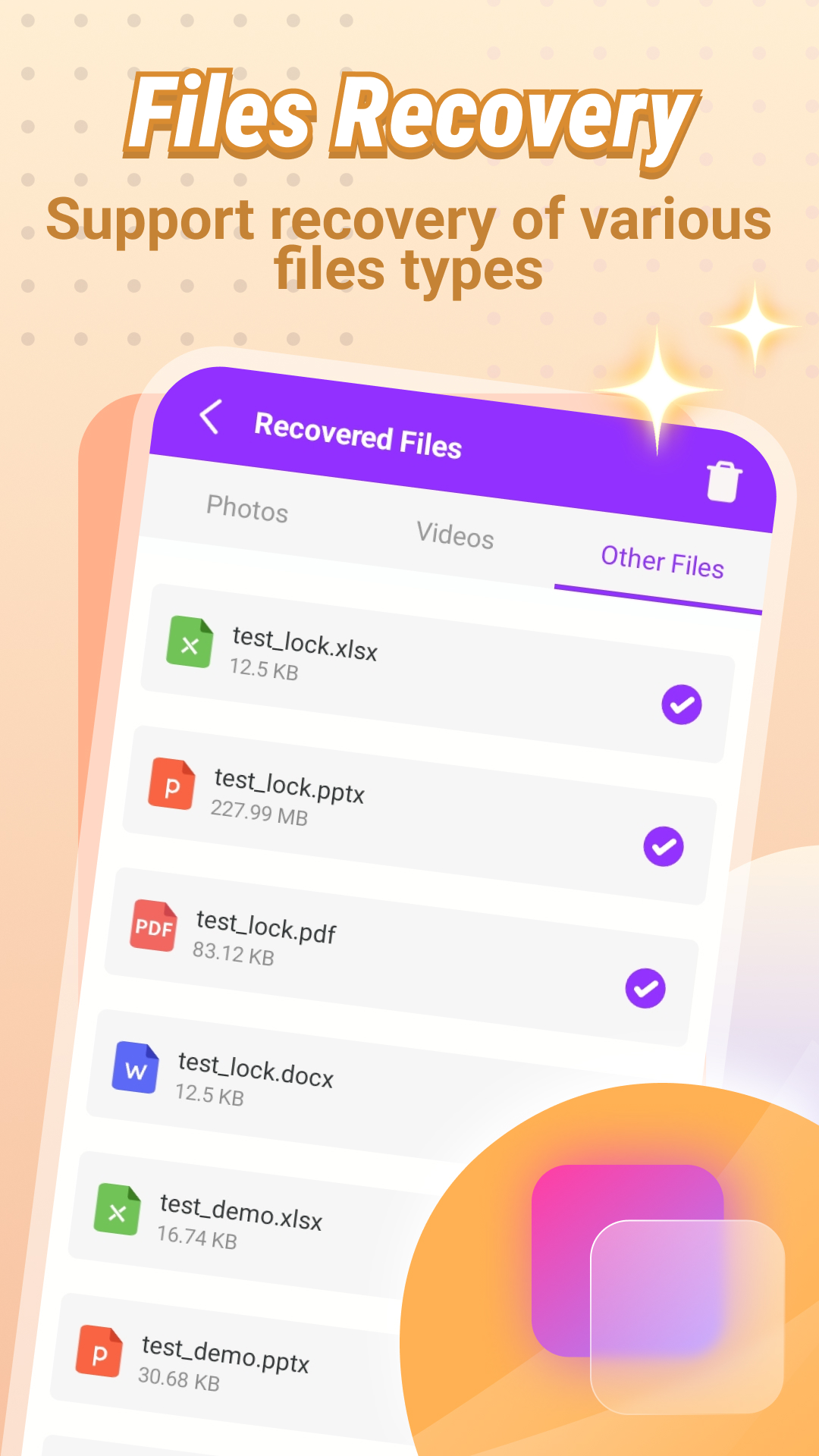 Recovered Files Management